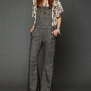 Free People Tweed overalls